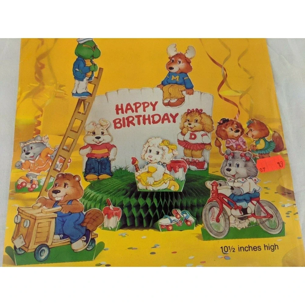 Get Along Gang‎ Birthday Decoration Centerpiece Paper Honeycomb Sealed 1985
